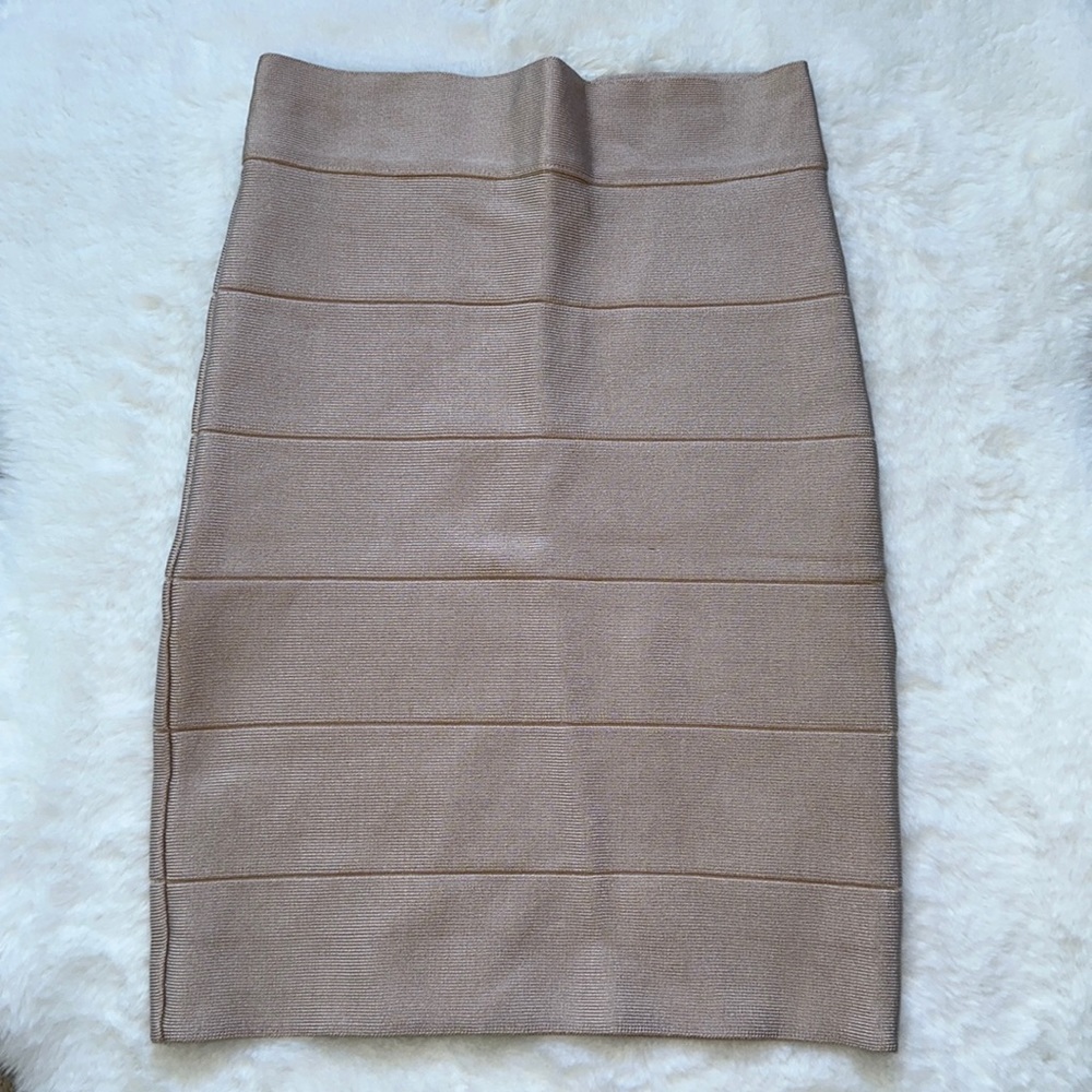 Tan bandage skirt